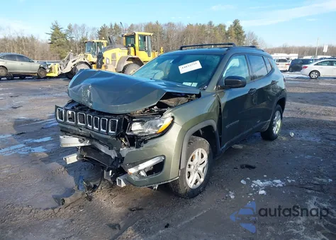 2018 Jeep Compass Sport 4X4 z USA, uszkodzony, nr VIN 3C4NJDAB5JT230292